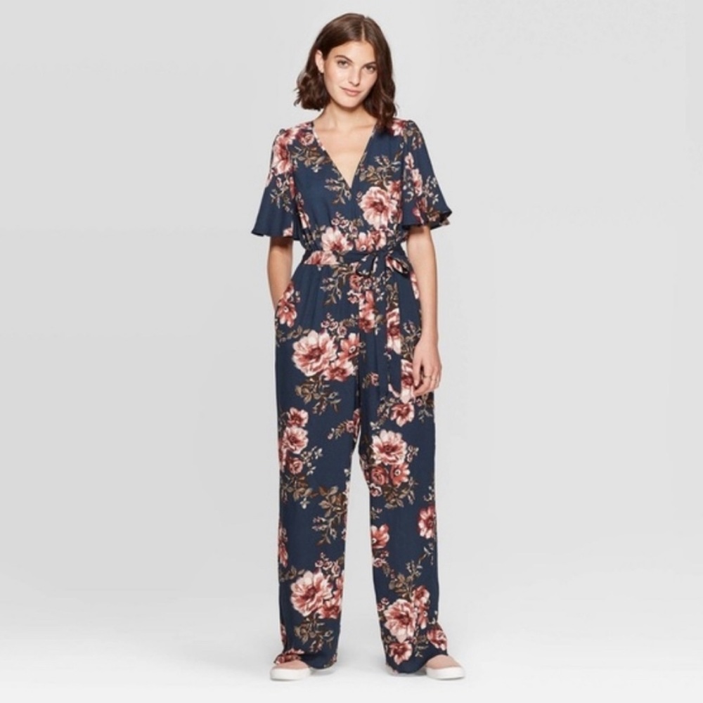 Xhilaration Floral Jumpsuit